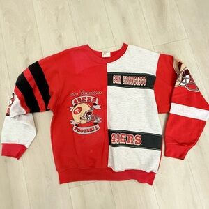 Vintage Team Rated San Francisco 49ers Patchwork Sweatshirt Men’s L Made in USA